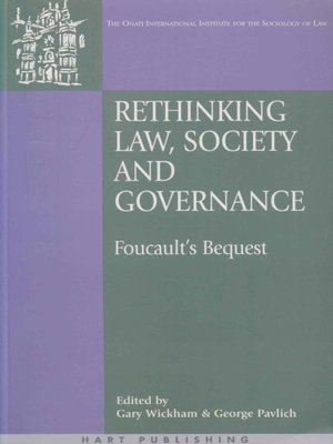 cover image of Rethinking Law, Society and Governance